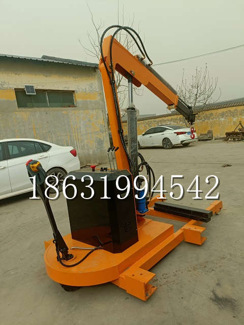 襄汾县自卸车厢随车吊 自制轮式四不像起重机 四驱平板吊 5吨 贵盛